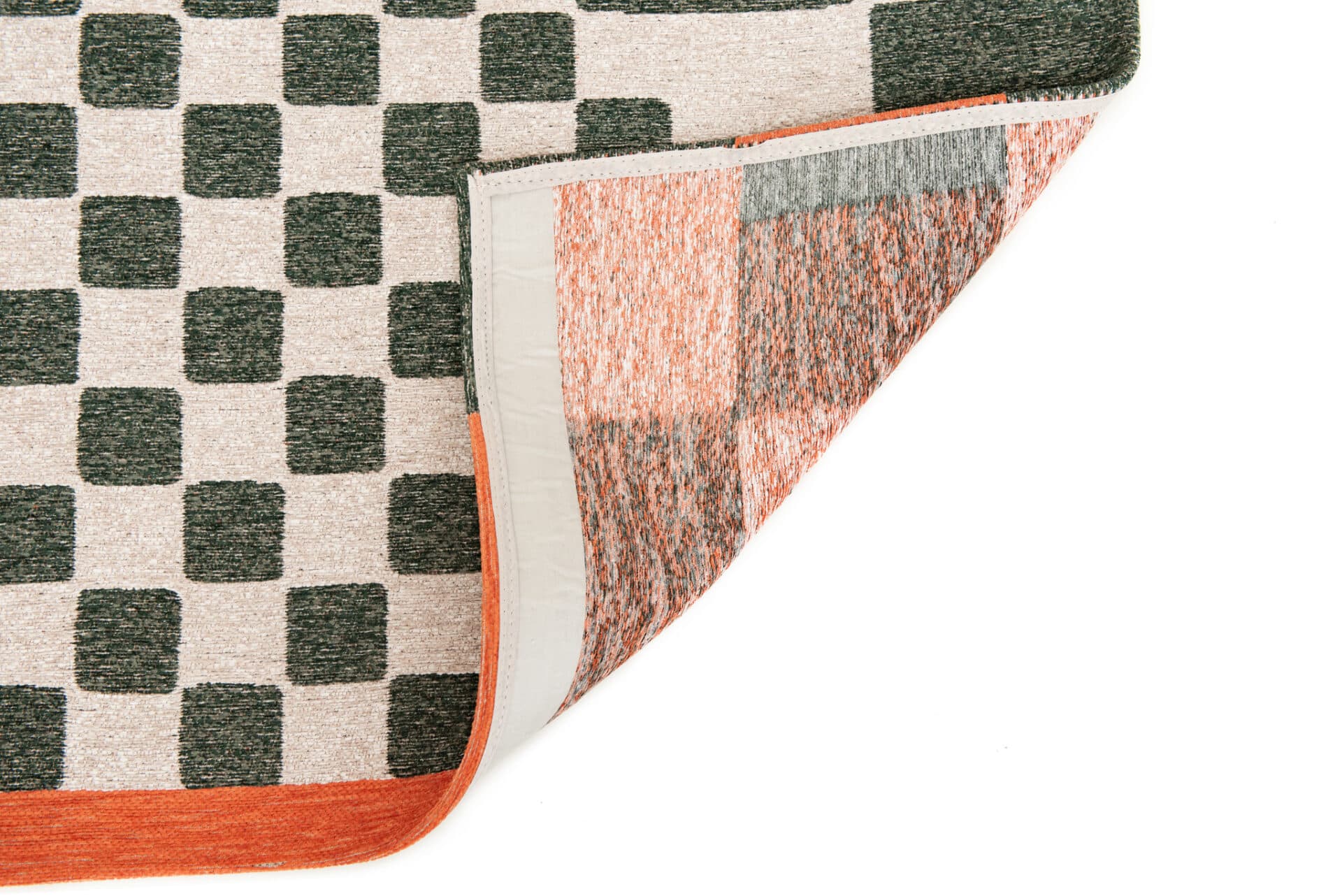 Rug Chess Deep Green 280x390 cm green, beige, orange, blue, Louis De Poortere - 148102