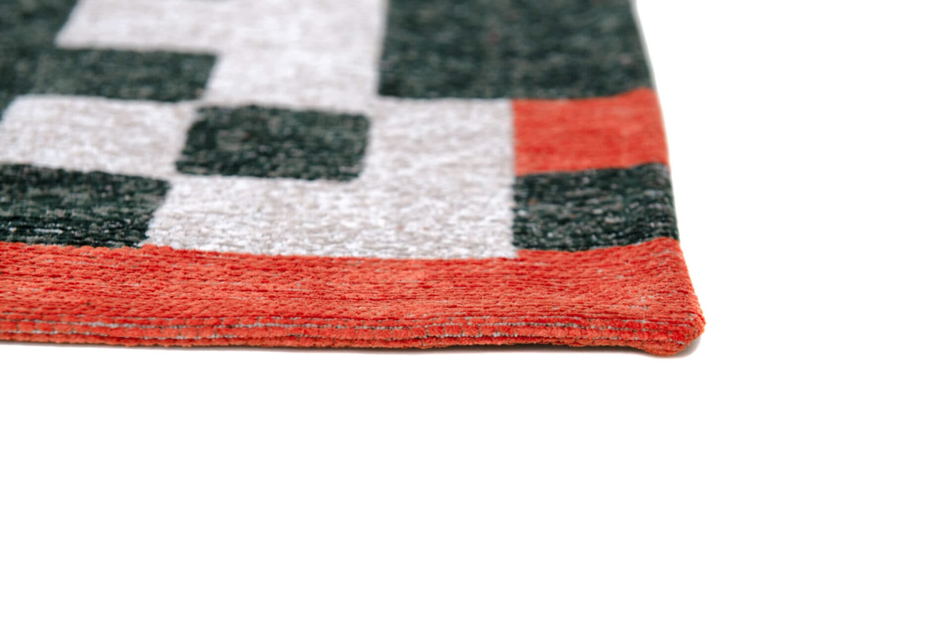 Rug Chess Deep Green 170x240 cm, green, beige, orange, blue, Louis De Poortere - 148080