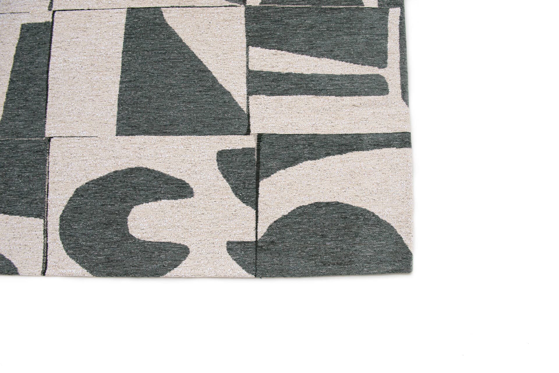 Rug PAPERCUT SEA SPRAY, beige, green, Louis De Poortere 170x240 cm - 147992