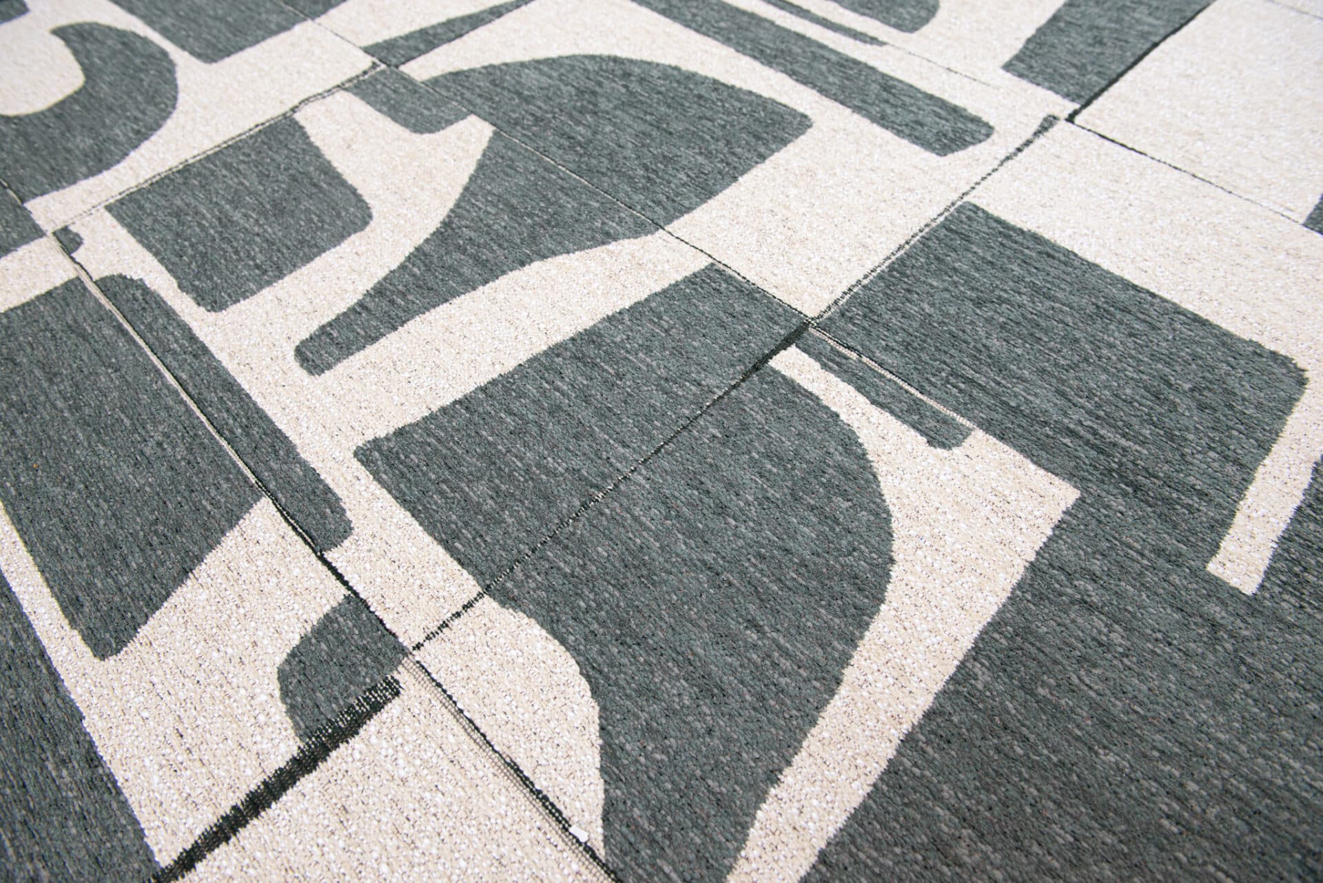 Rug Papercut Sea Spray 80x150 cm beige, green, Louis De Poortere - 147967