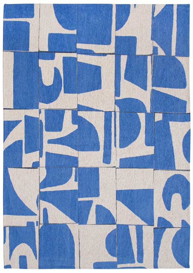 Rug Papercut Campanula 140x200 cm blue, Louis De Poortere - DIMENSION