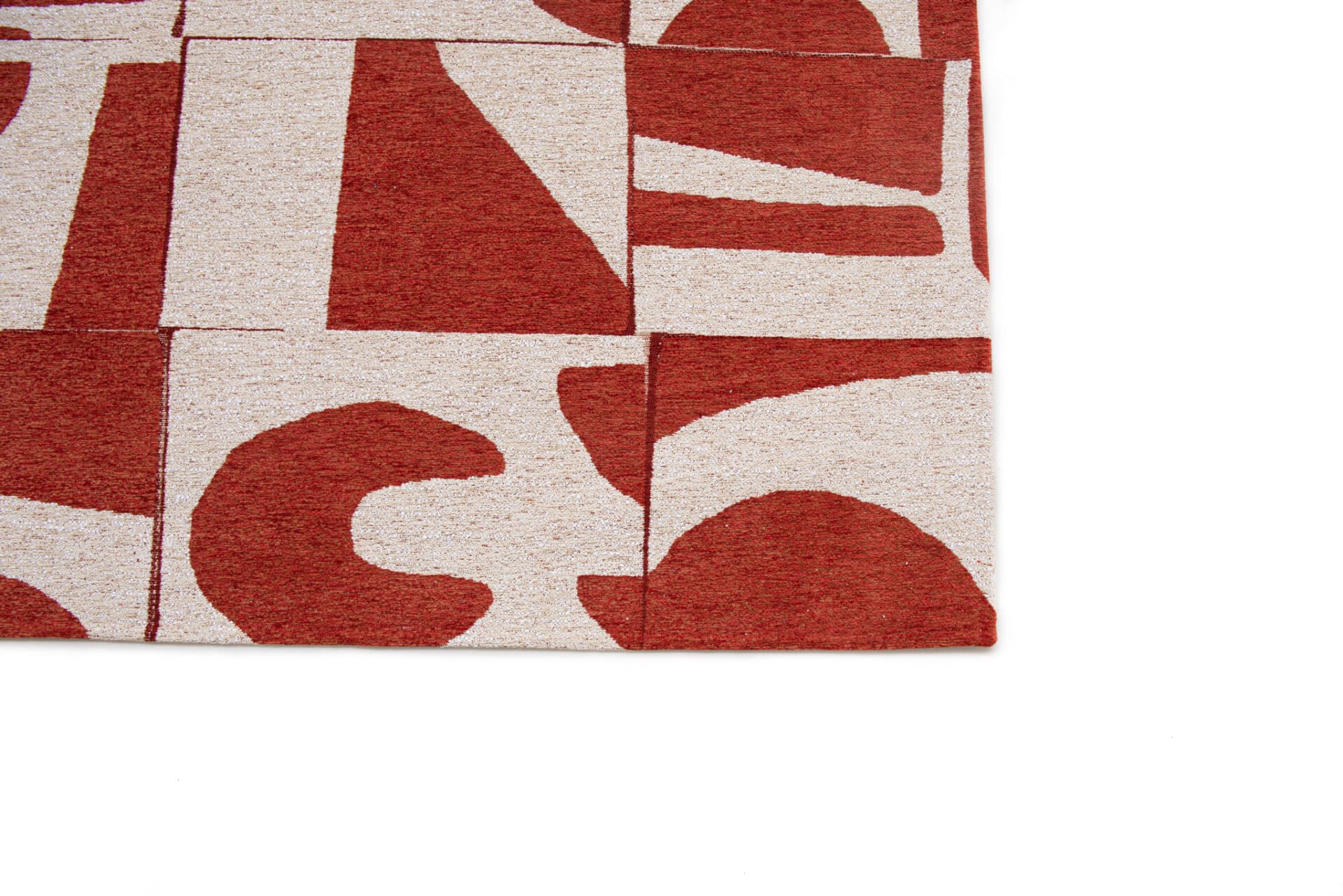 Rug Papercut Rust 200x280 cm red, Louis De Poortere - 147889