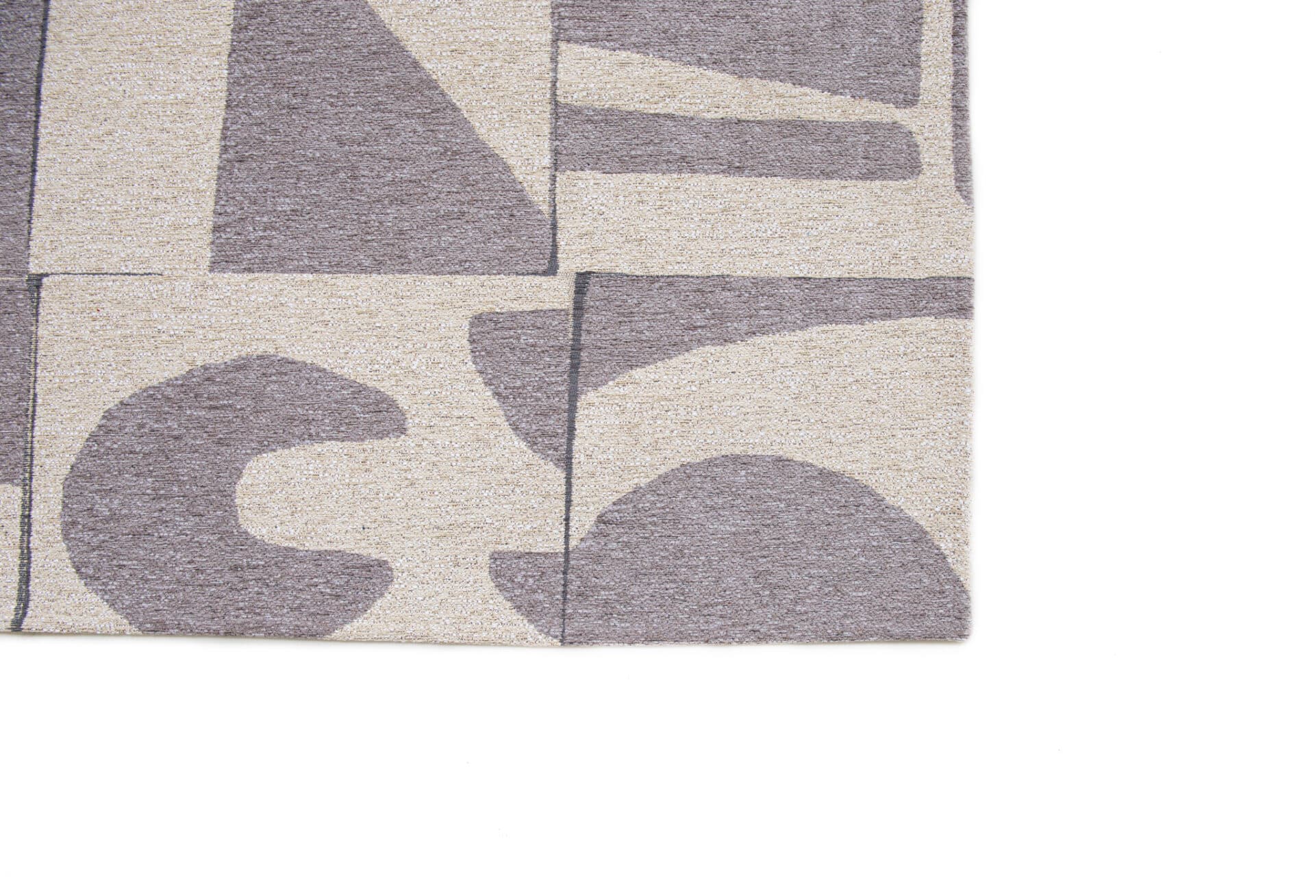 Rug Papercut String 9366 140x200 cm grey, Louis De Poortere - 147827