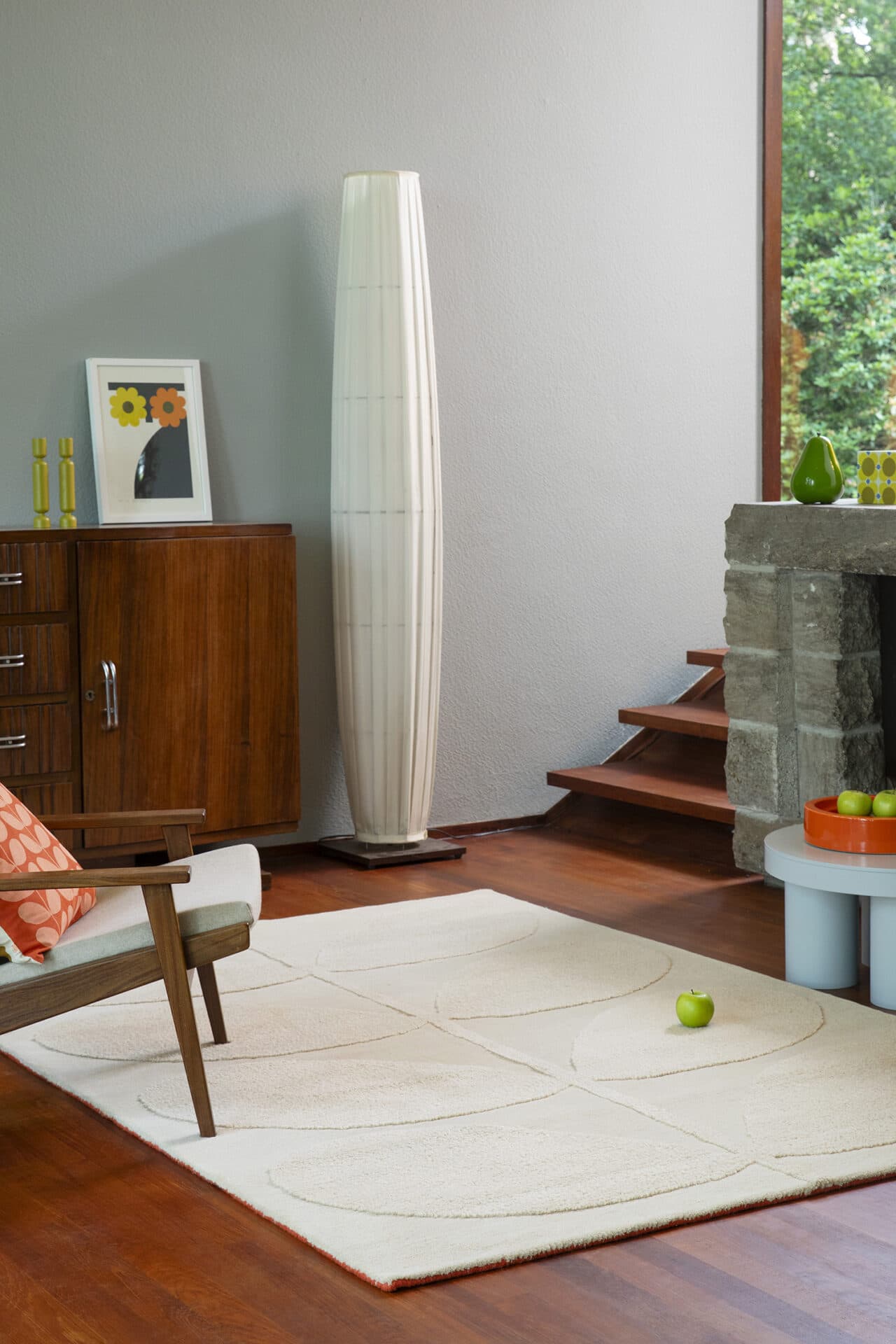 Dywan Solid Stem Ecru 160x230 cm, beżowy, wełna, Orla Kiely - 54733