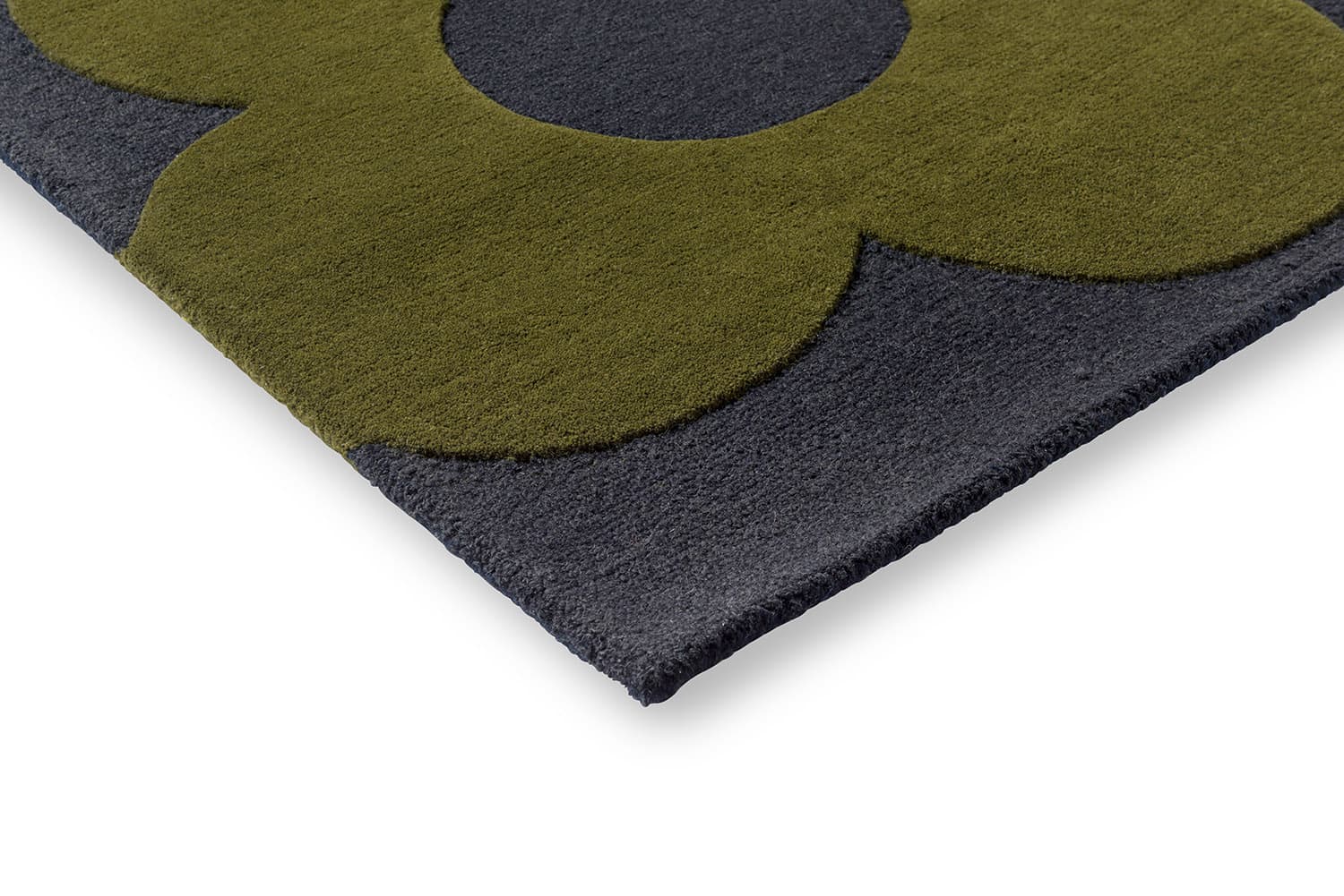 Dywan SPRIG STEM MARINE 120x180 cm, granatowy, zielony, wełna, Orla Kiely - 54676