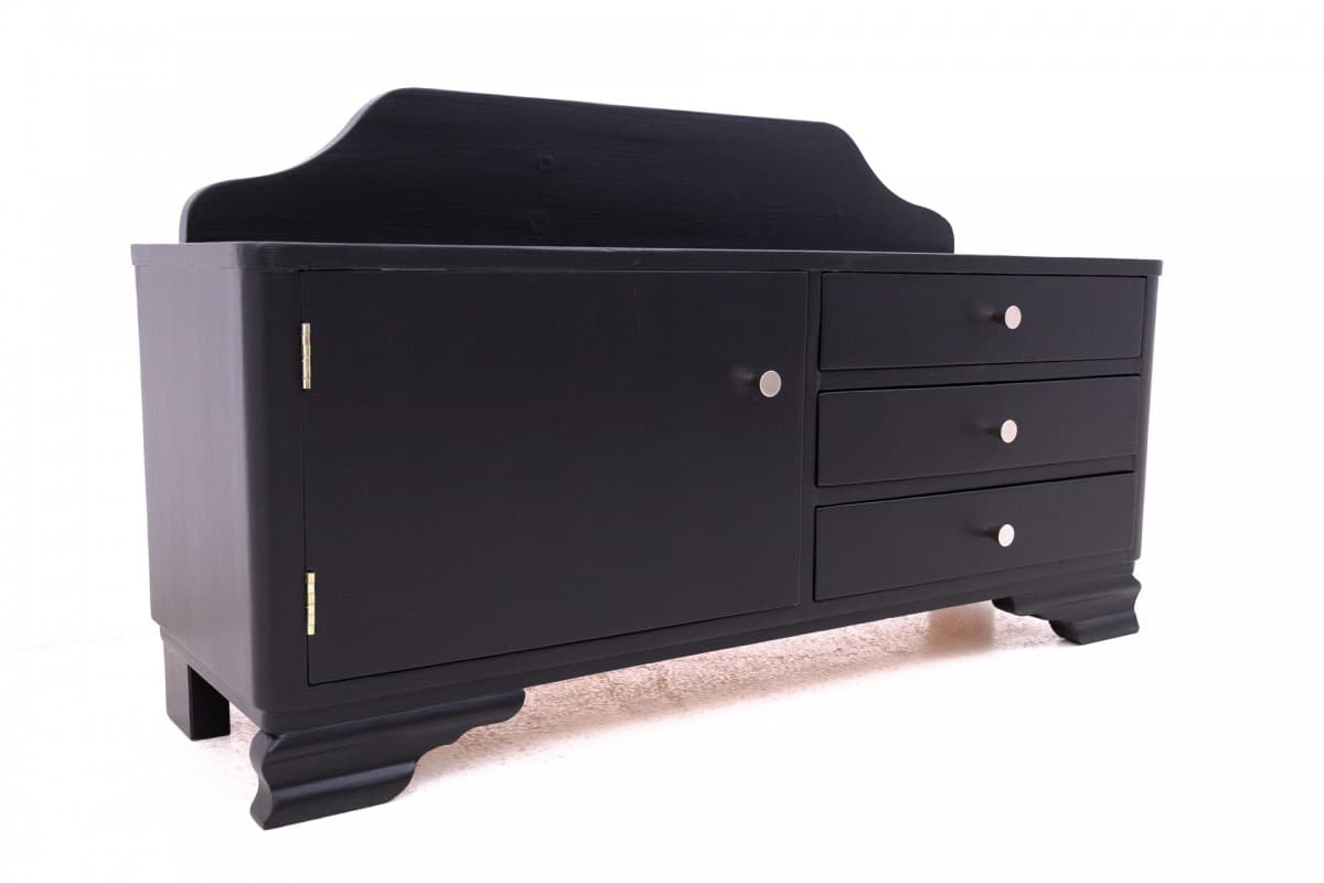 Black Sideboard, Poland, 1950s - 49388