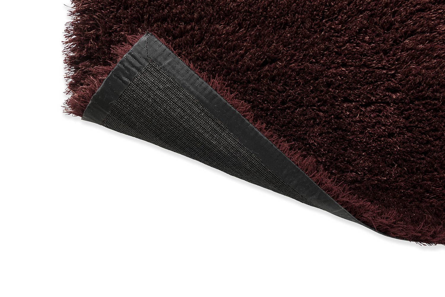 Shaggy wool rug 250x350 cm burgundy, Brink & Campman - 157628