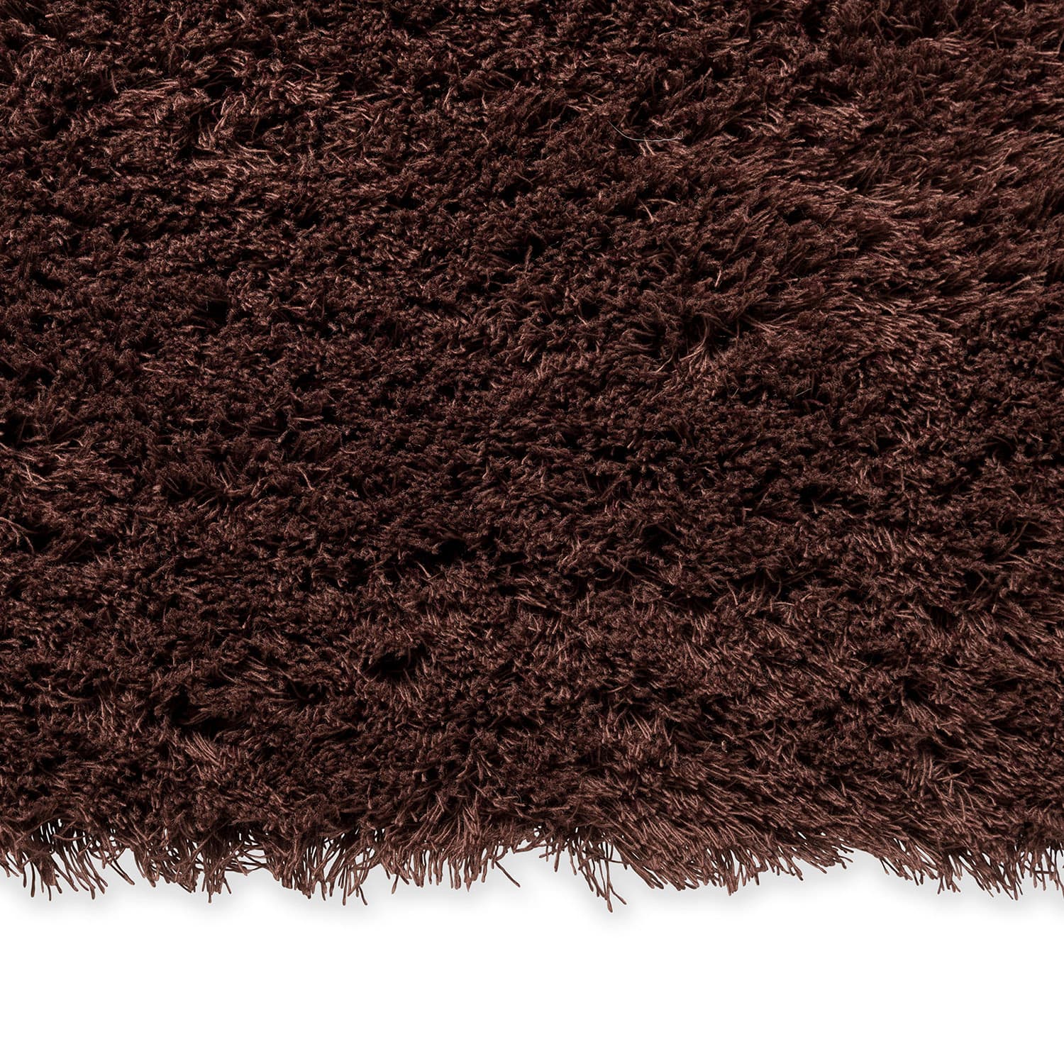 Maroon Wool Shaggy Rug, Netherlands, 2000s - 157620