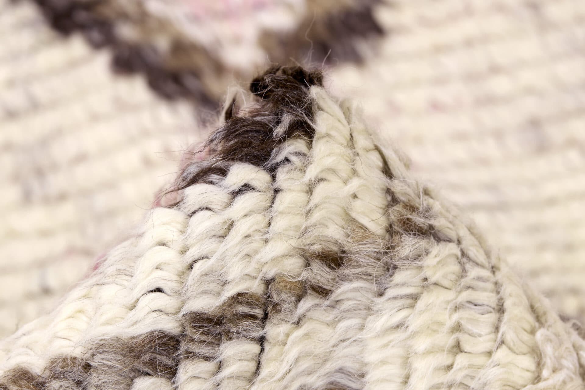 Dywan Tribe Ivory Pink 170x240 cm beżowy, różowy, brązowy, wełna, Reza's - 54523