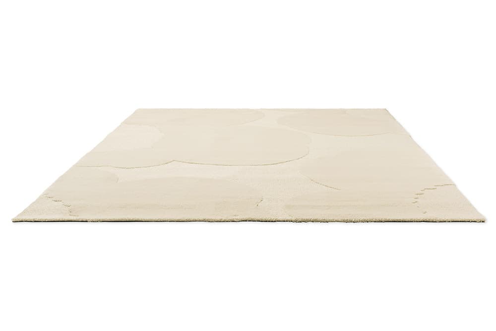 Rug ISO UNIKKO NATURAL WHITE 170x240 cm, ivory, sand, wool, Marimekko - 54323