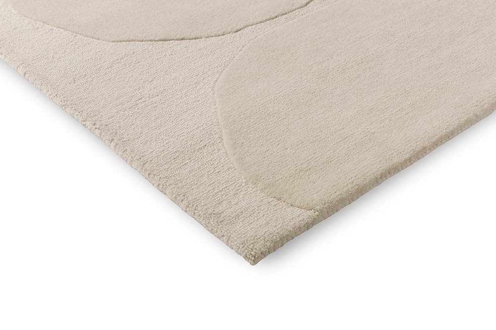Rug ISOT KIVET NATURAL WHITE 170x240 cm, beige, ivory, wool, Marimekko - 54280