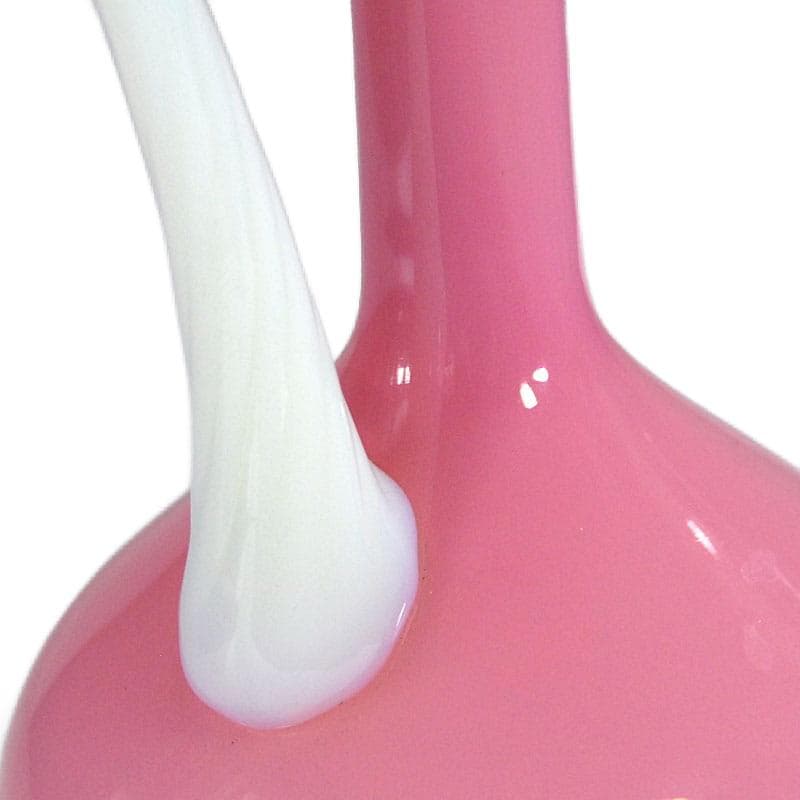 Różowa karafka szklana, Empoli, Włochy, lata 60. - 6083