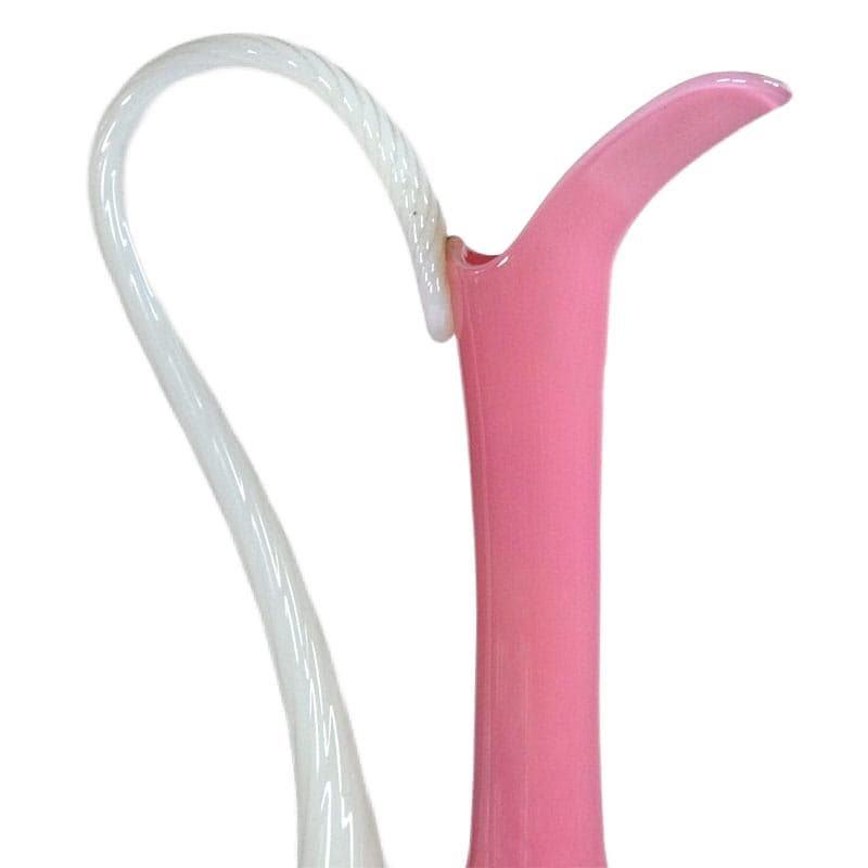 Różowa karafka szklana, Empoli, Włochy, lata 60. - 6078