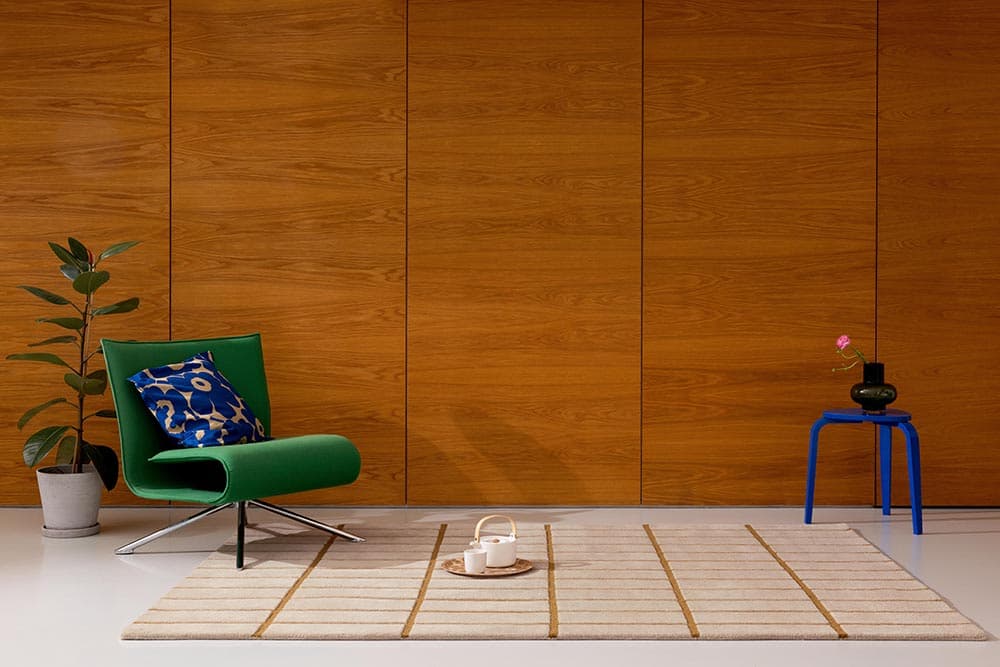 Rug TILISKIVI BRONZE YELLOW 200x280 cm, beige, yellow, wool, Marimekko - 54121