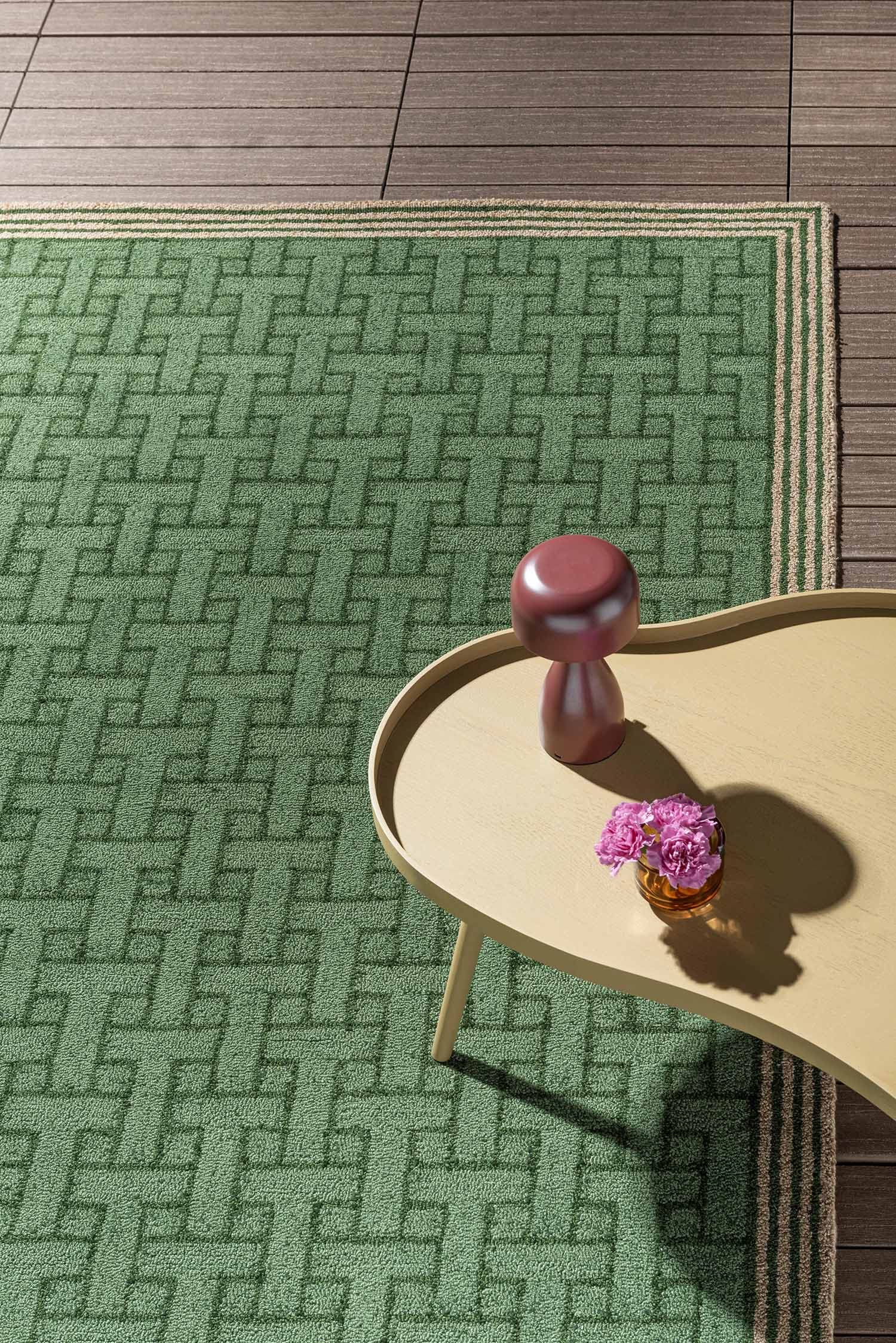 Dywan T-Monogram Jade Green, zielony, 250x350 cm, Ted Baker - 53973