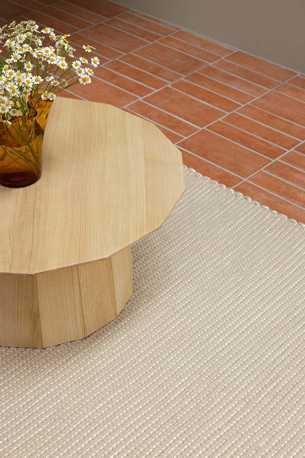 Rug, FRAME NATURAL, beige, wool, sisal, 200x300 cm, Brink & Campman - 53906