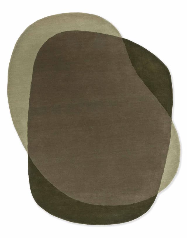 Dywan Element Moore Moss 250x330 cm, oliwkowy, wełna, Brink & Campman - WYMIARY