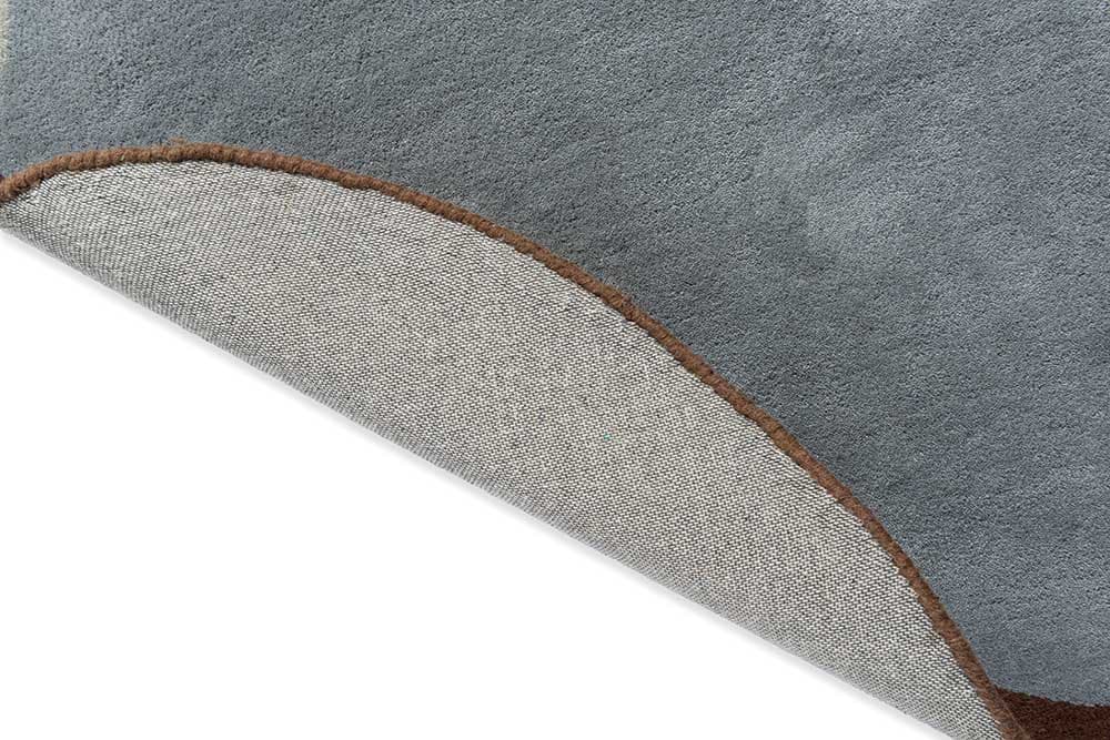 Dywan Element Chad, niebieski, brązowy, szary, 140x165 cm, wełna, Brink & Campman - 53844