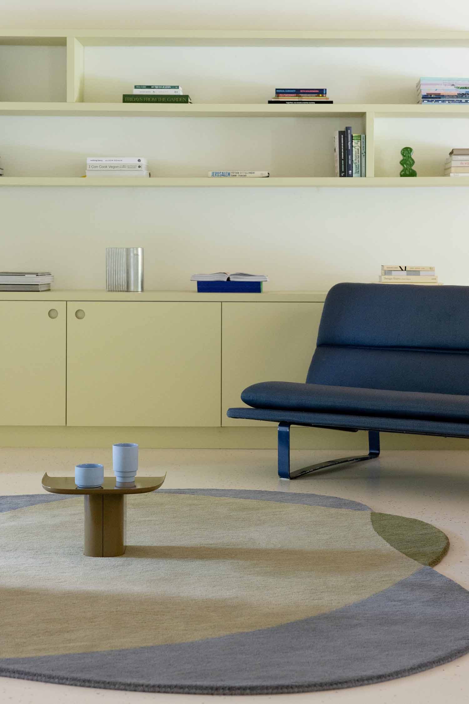 Dywan Element Chad Grey-Green 160x188 cm, szary, zielony, wełna, Brink & Campman - 53801