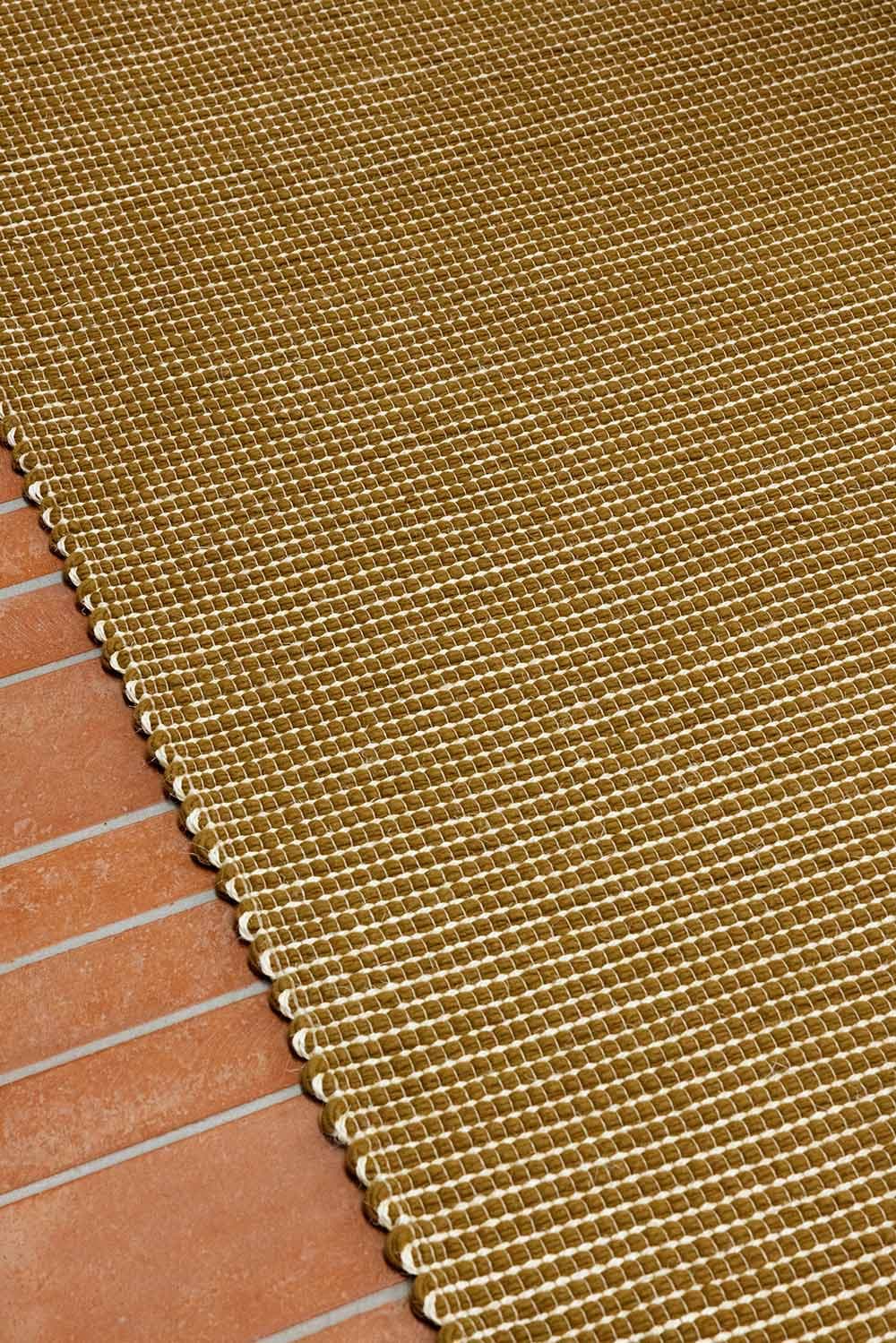 Rug Frame Mustard 200x300 cm yellow, wool, sisal, Brink & Campman - 53754