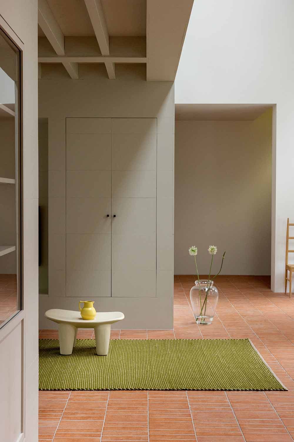 Rug Frame Leaf 200x300 cm, olive, sisal, wool, Brink & Campman - 53699