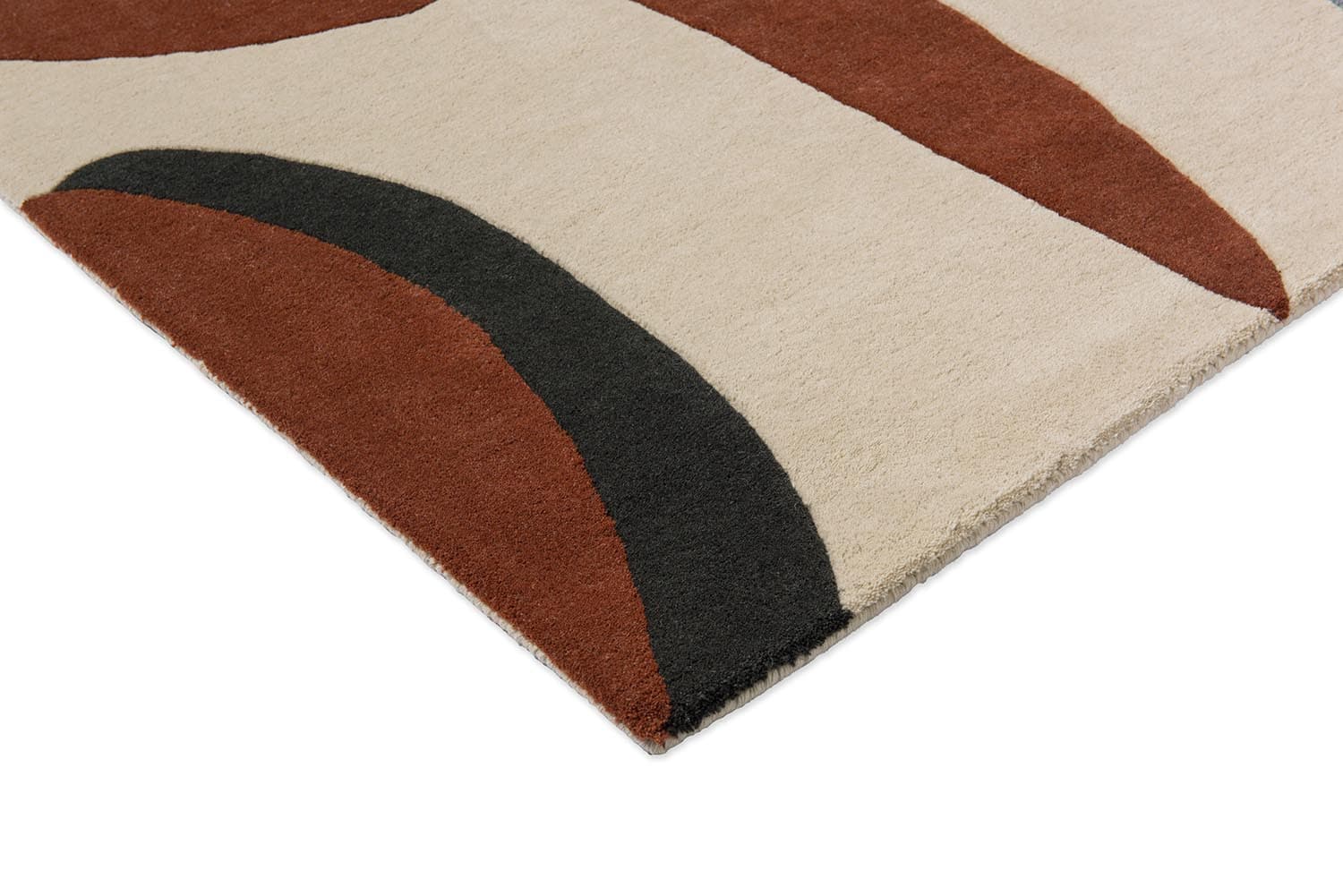 Rug Torillo Cornflower/Walnut 250x350 cm, beige, blue, brown, wool, Harlequin - 53646