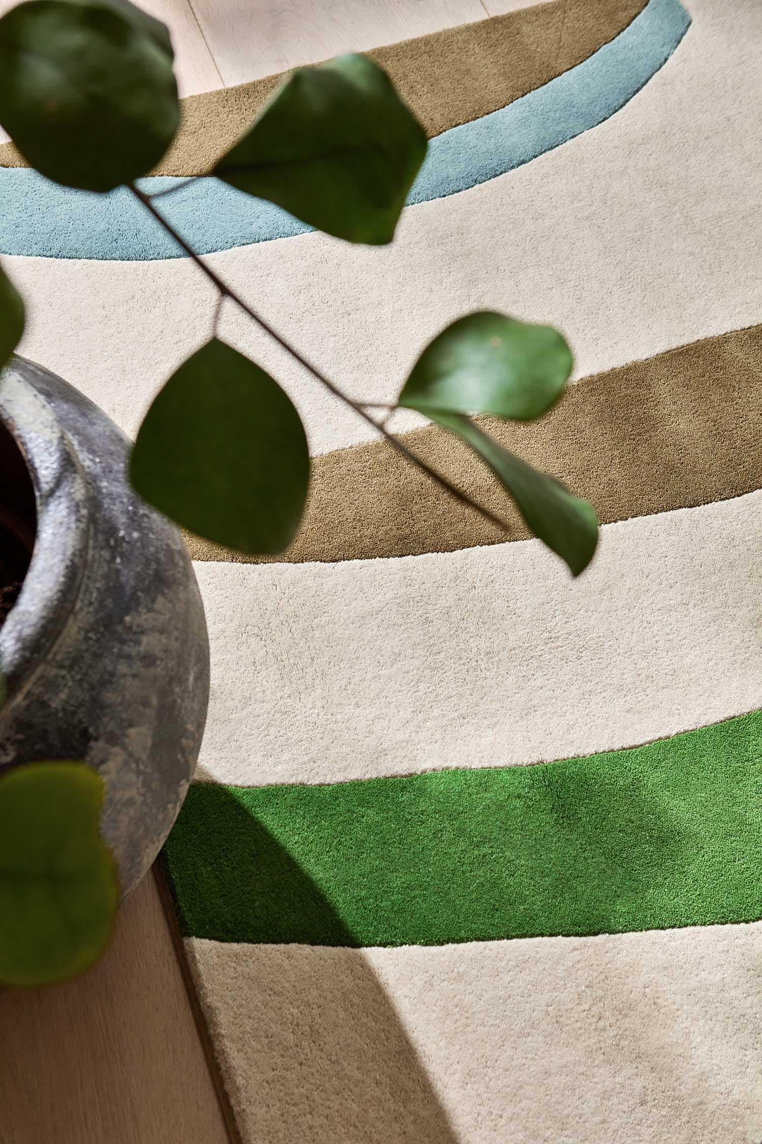 Rug Torillo Emerald/Azul 140x200 cm, beige, green, blue, wool, Harlequin - 53587