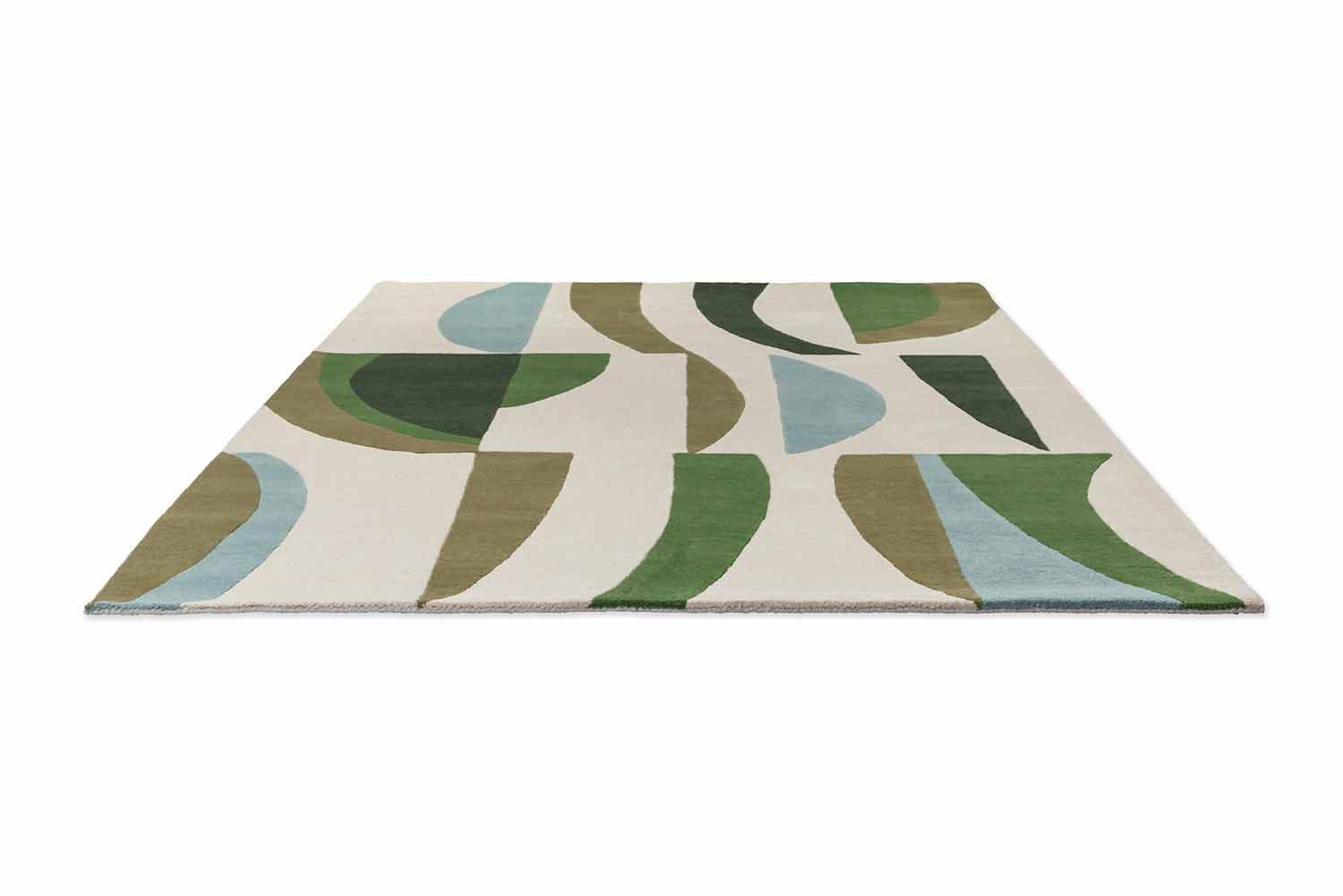 Rug Torillo Emerald/Azul 140x200 cm, beige, green, blue, wool, Harlequin - 53591