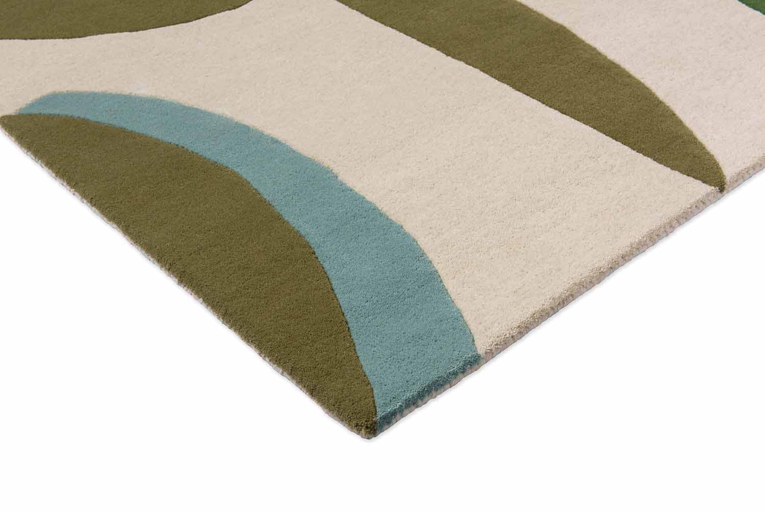Rug Torillo Emerald/Azul 170x240 cm, beige, green, blue, wool, Harlequin - 53583