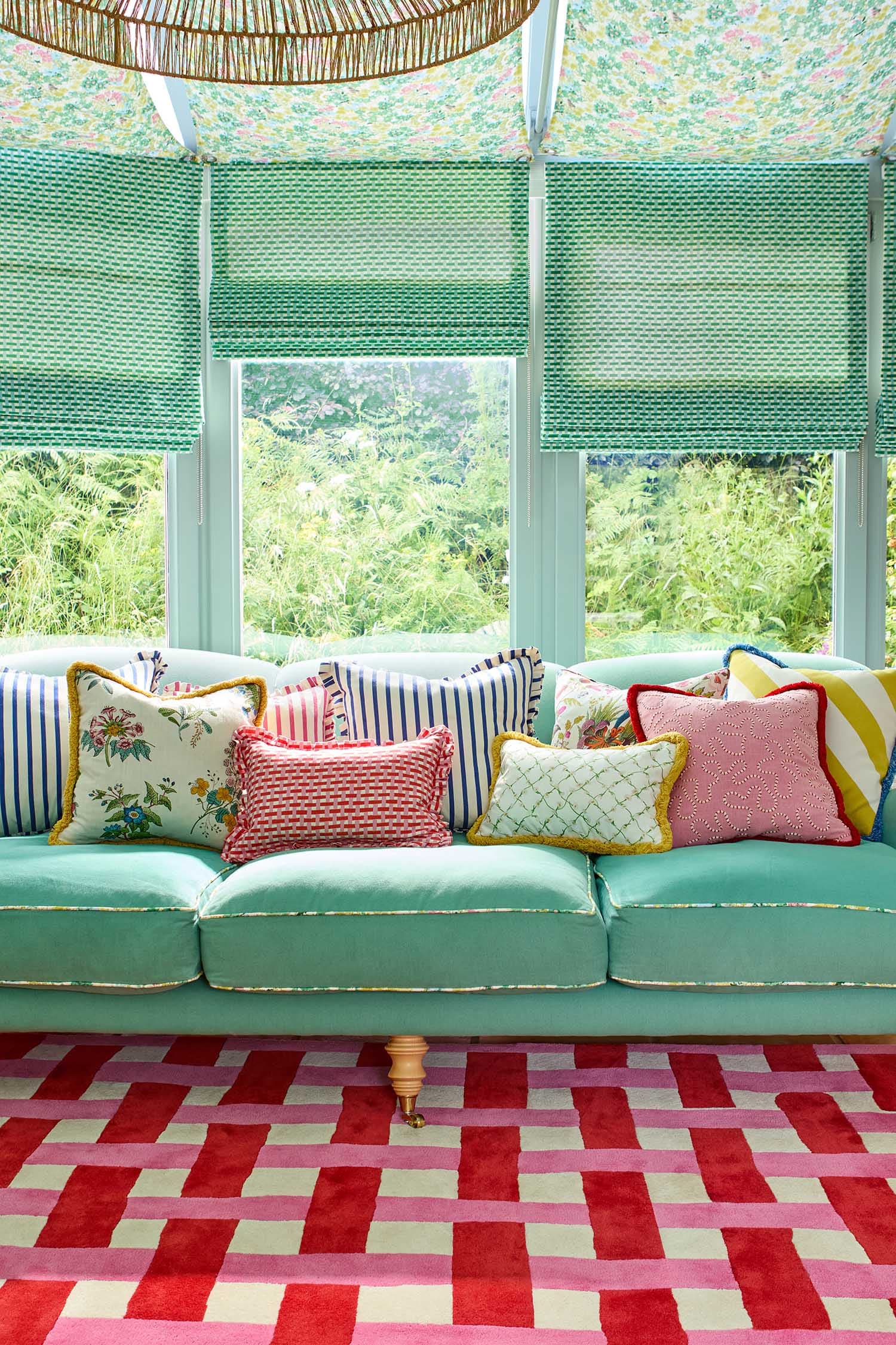 Dywan Basketweave Coral/Rose 250x350 cm, czerwony, różowy, beżowy, wełna, Harlequin - 53534