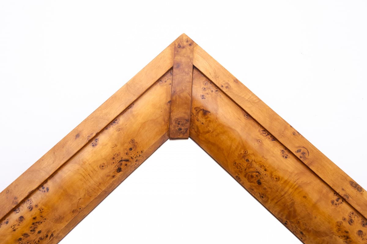 Czeczotowe lustro w stylu art deco, Polska, lata 50. - 49535