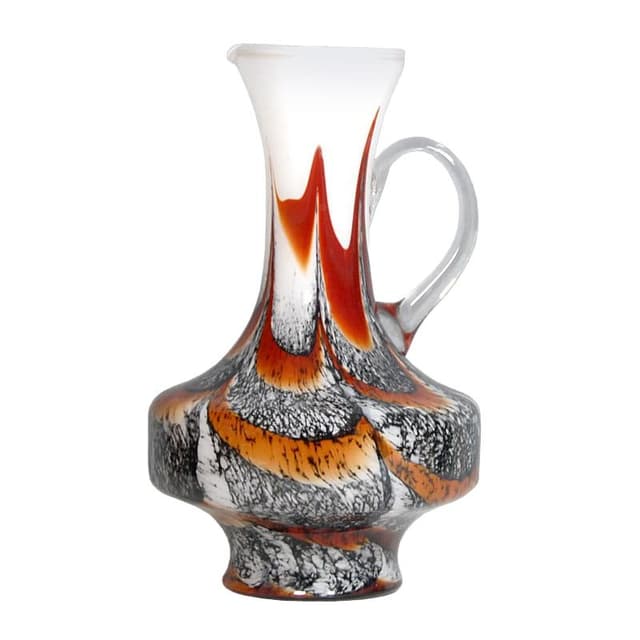 Orange Glass Vase, Italy, 1960s - DIMENSION