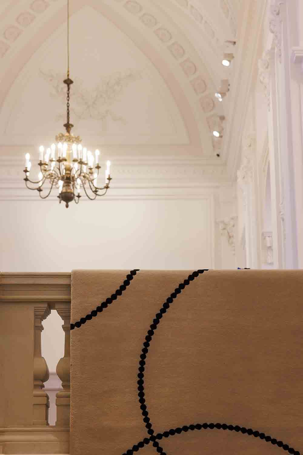 Dywan, LUNA BEIGE BLACK, beżowy, czarny, wełna, wiskoza, 160x230 cm, proj. M. Fornal, Carpets & More - 53322