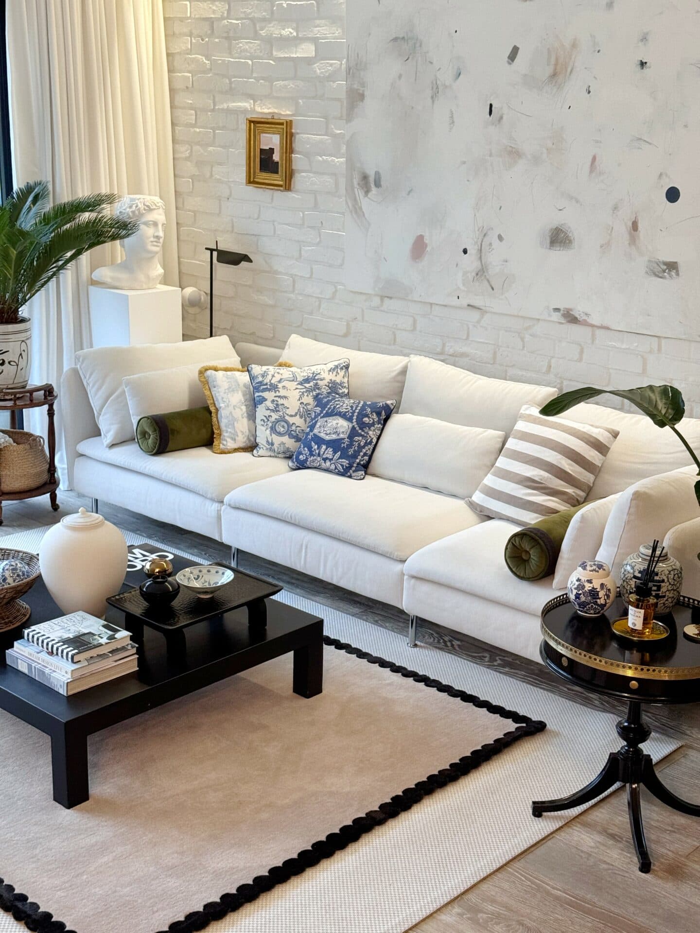 Dywan LAILA BEIGE BLACK 160x230 cm, proj. M. Fornal, beżowy, czarny, wełna, wiskoza, Carpets & More - 53246