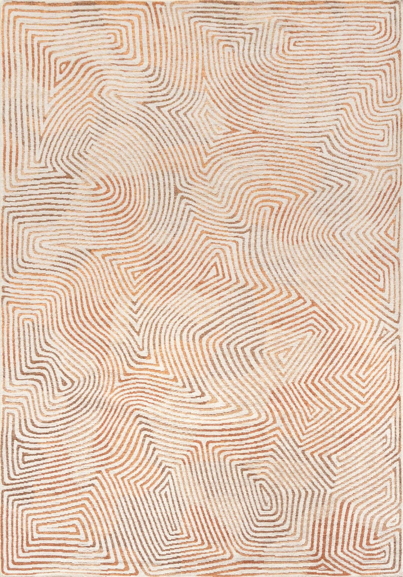 Dywan Coral Indian Sand 80x150 cm beżowy, pomarańczowy, Louis De Poortere