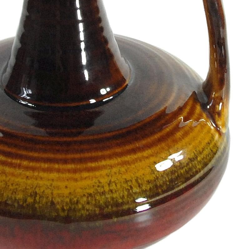 Brązowy wazon ceramiczny, Włochy, lata 60. - 5219