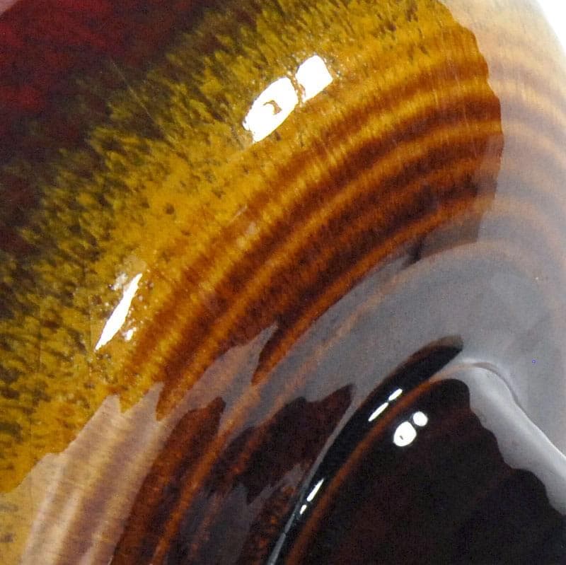 Brązowy wazon ceramiczny, Włochy, lata 60. - 5222