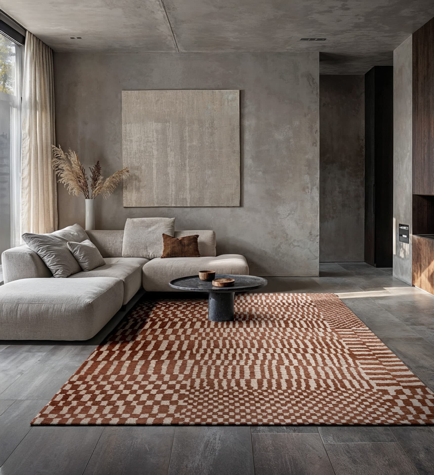 Rug Berber Ksar 9653, brown, 80x150 cm, Louis De Poortere - 56853