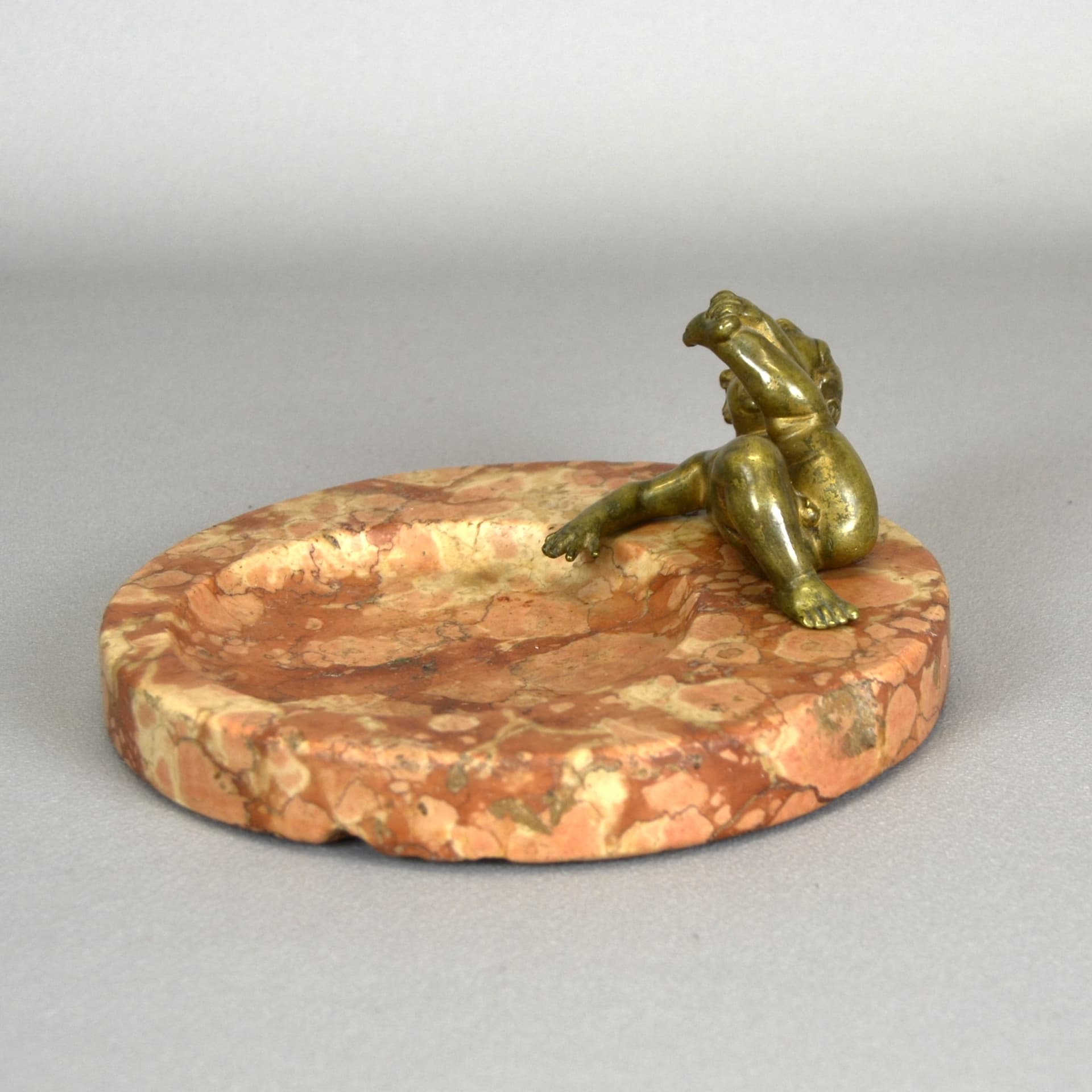 Calling Card Tray Neoclassicism, maroon marble, bronze, Germany, 19th c. - 79135