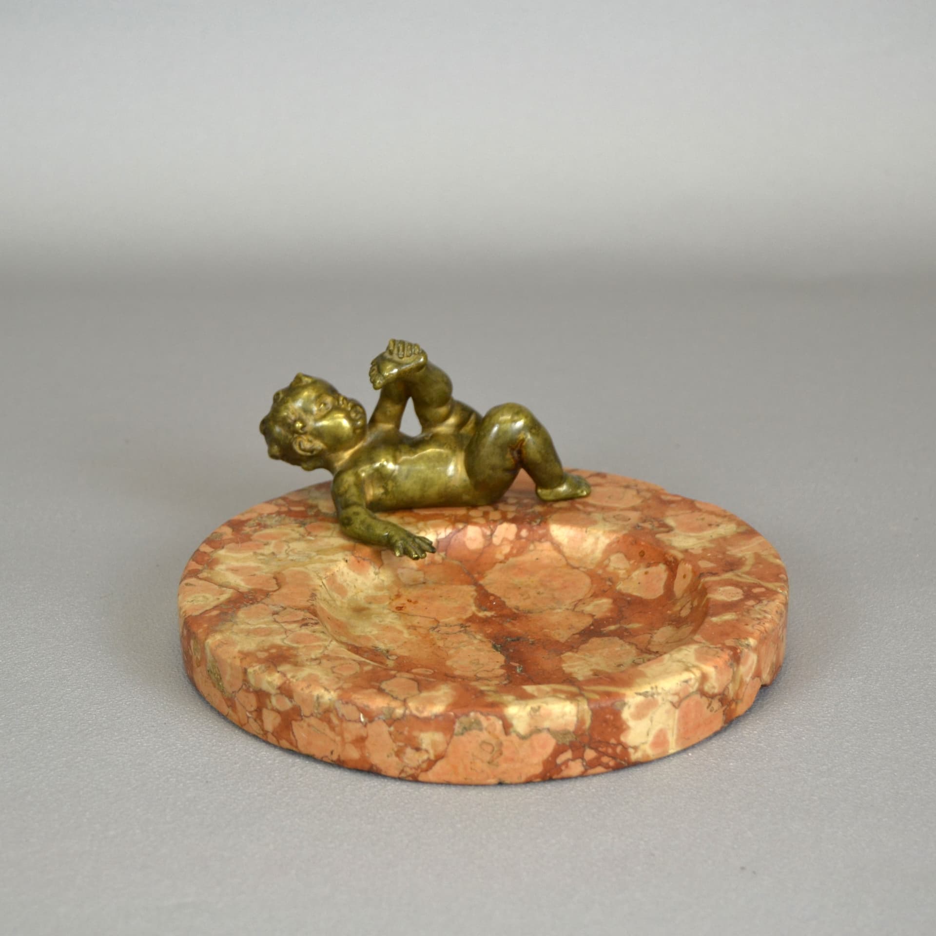 Calling Card Tray Neoclassicism, maroon marble, bronze, Germany, 19th c. - 79132