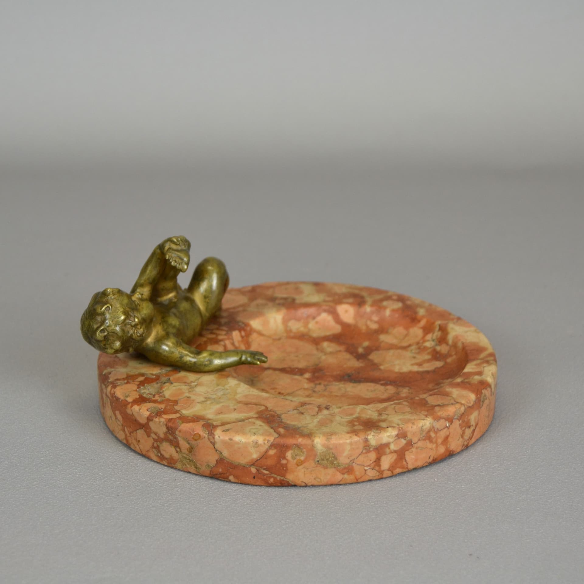 Calling Card Tray Neoclassicism, maroon marble, bronze, Germany, 19th c. - 79131