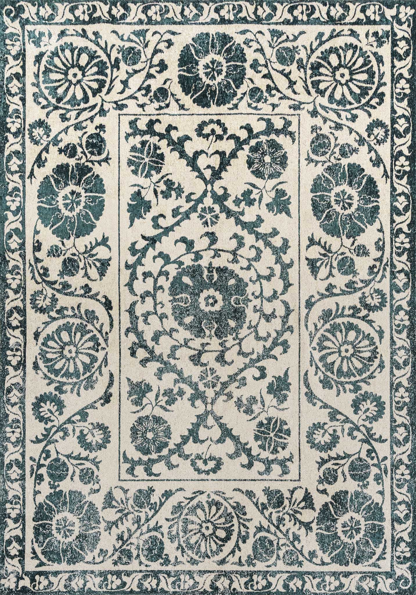 Dywan SUZANI NOTOS 140x200 cm beżowy, zielony, Louis De Poortere