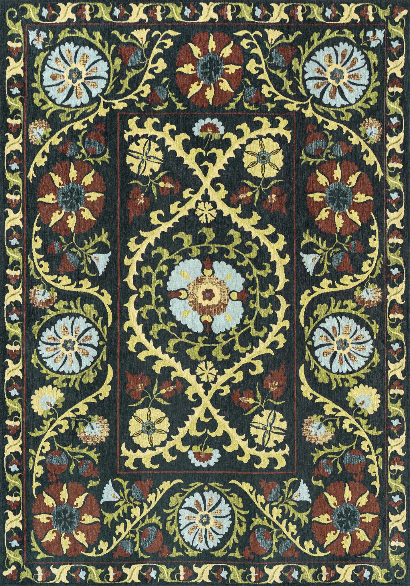 Dywan SUZANI BAVARIA zielony 140x200 cm, Louis De Poortere