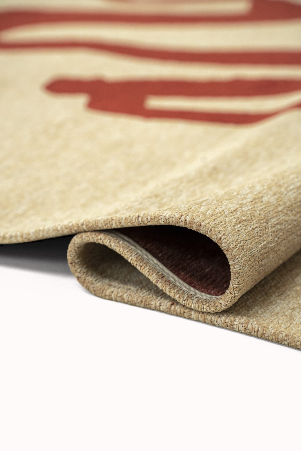 Rug Ribbon Red 200x280 cm beige, maroon, Louis De Poortere - 56435