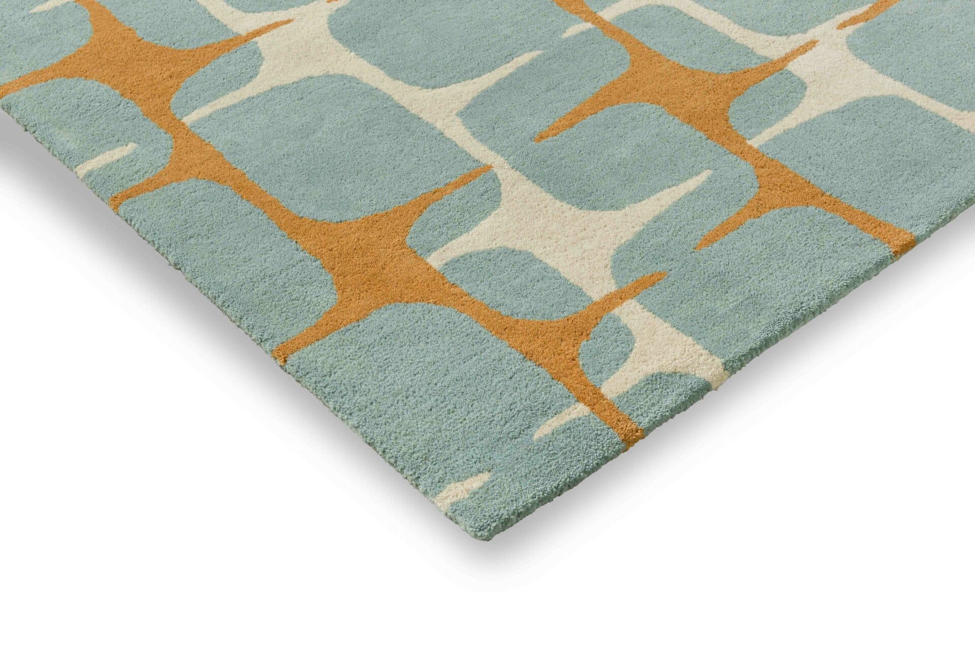 Dywan Going Lohko Sky 250x350 cm, turkusowy, wełna, Scion Living - 56339