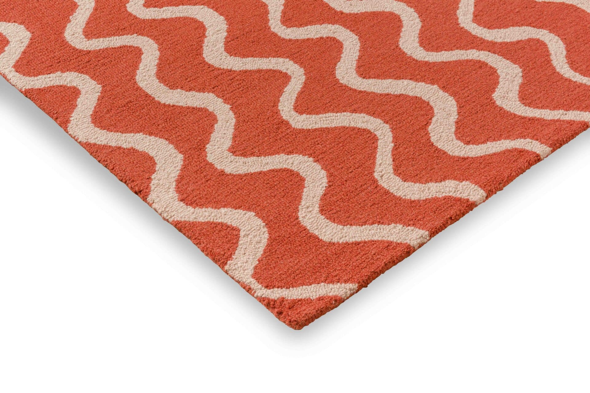 Rug Ribbon Coral 200x280 cm, red, wool, Scion Living - 56229