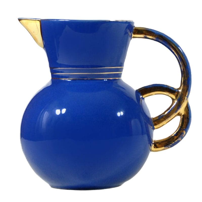 Cobalt Ceramic Jug, by R. Chevalier for Boch Freres, Belgium, 1930s - 5260