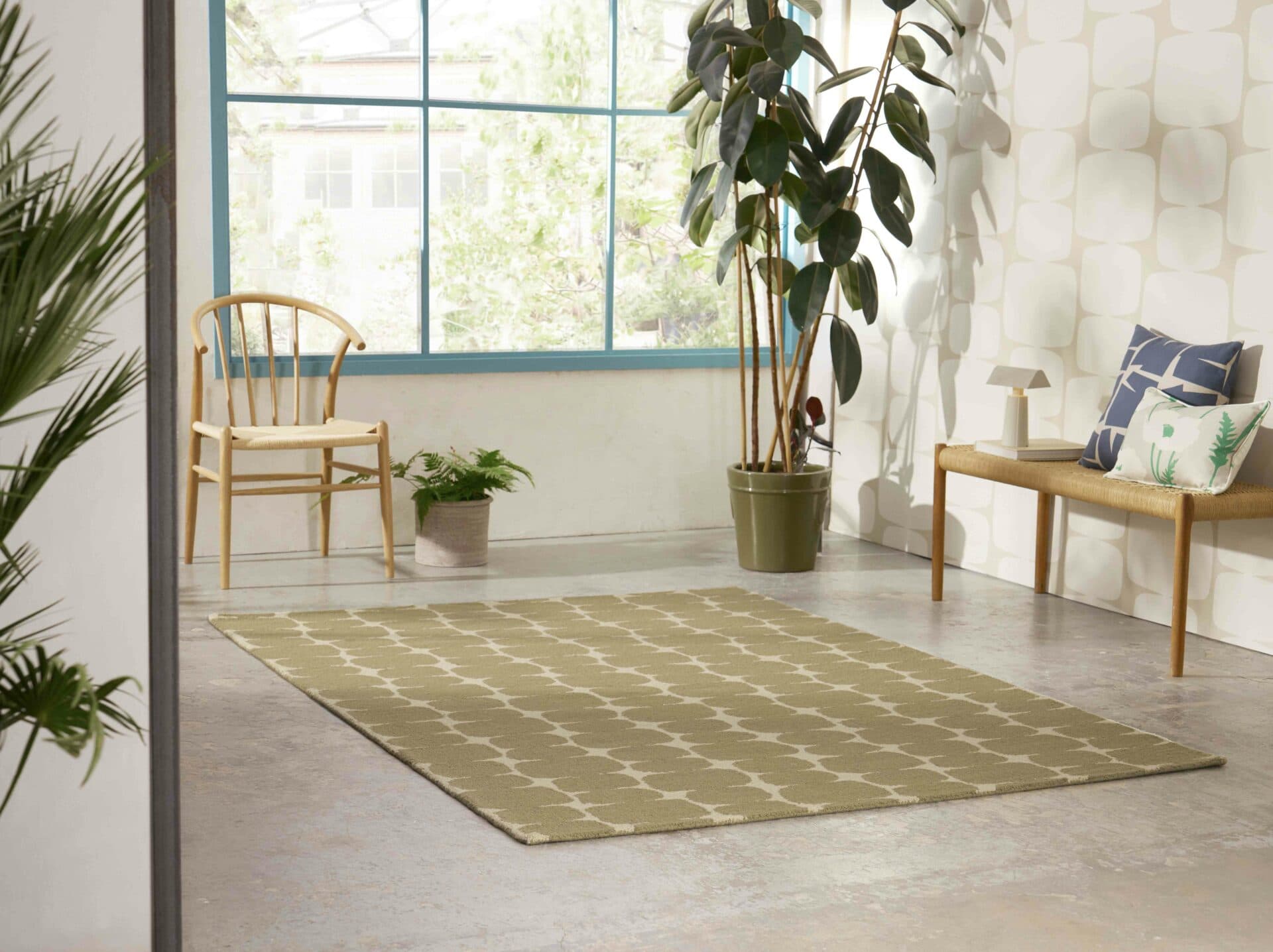 Dywan Little Lohko Pebble 120x180 cm beżowy, wełna, Scion Living - 56131