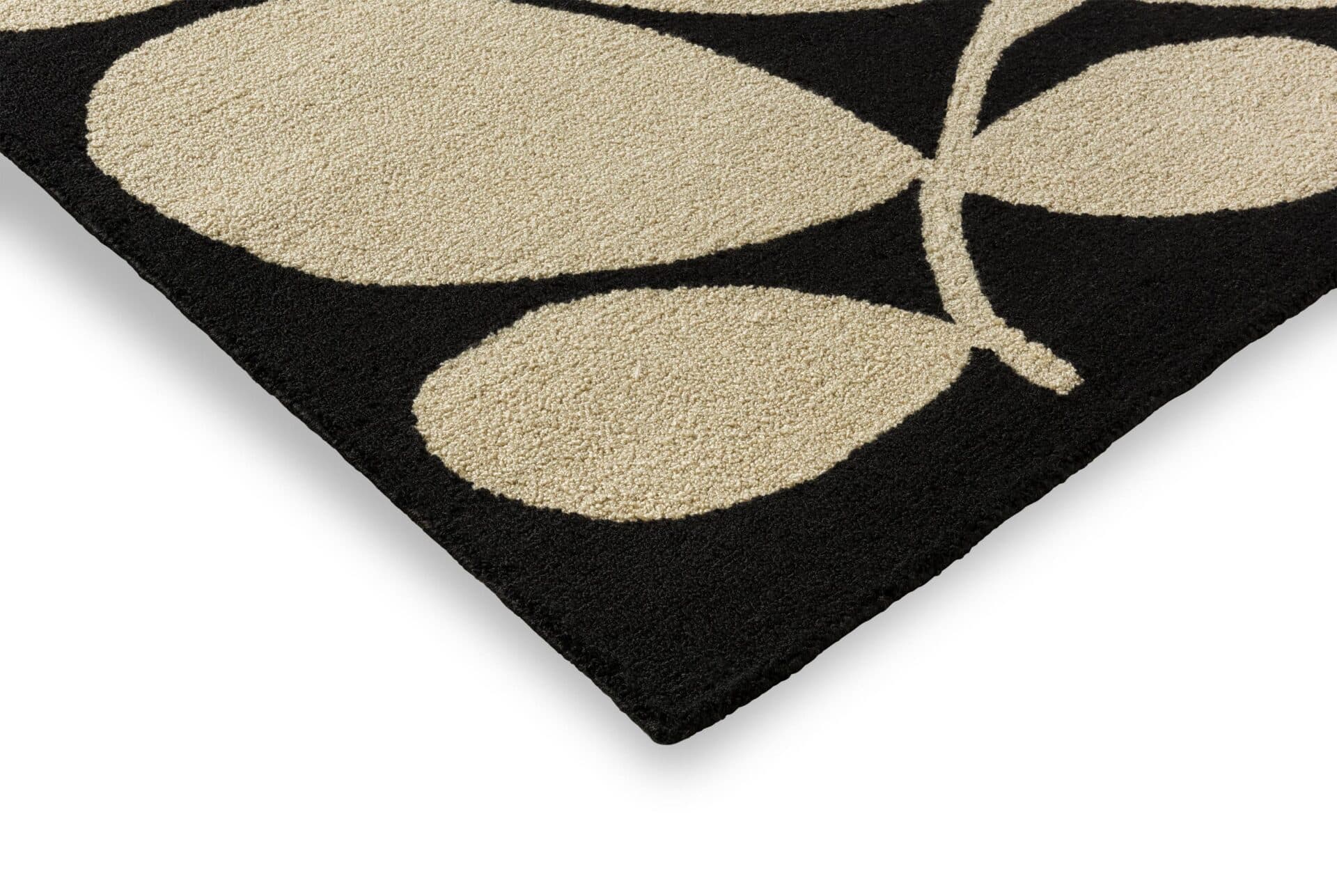 Dywan Sycamore Black 250x350 cm beżowy, czarny, Orla Kiely - 57345