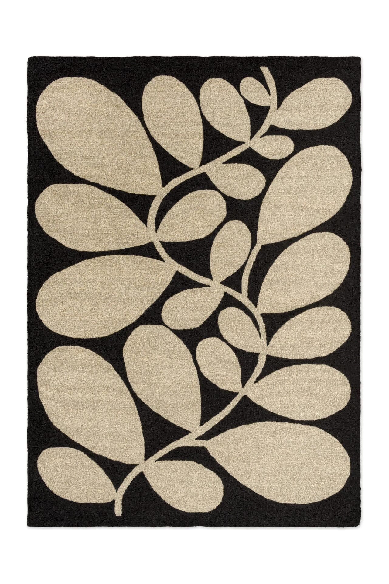 Dywan Sycamore Black 160x230 cm, czarny, beżowy, Orla Kiely